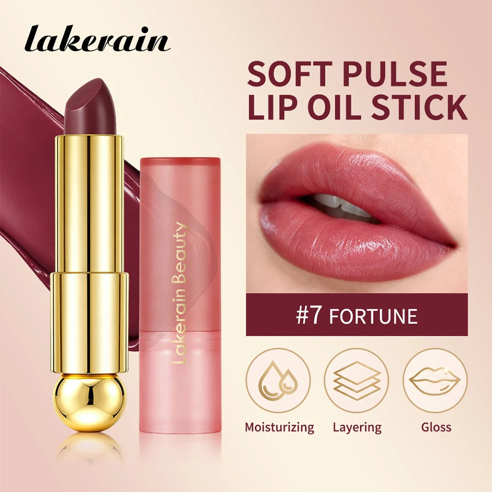 3-in-1 Tinted Hydrating Lip Oil Stick for Glossy Plump Lips - 7