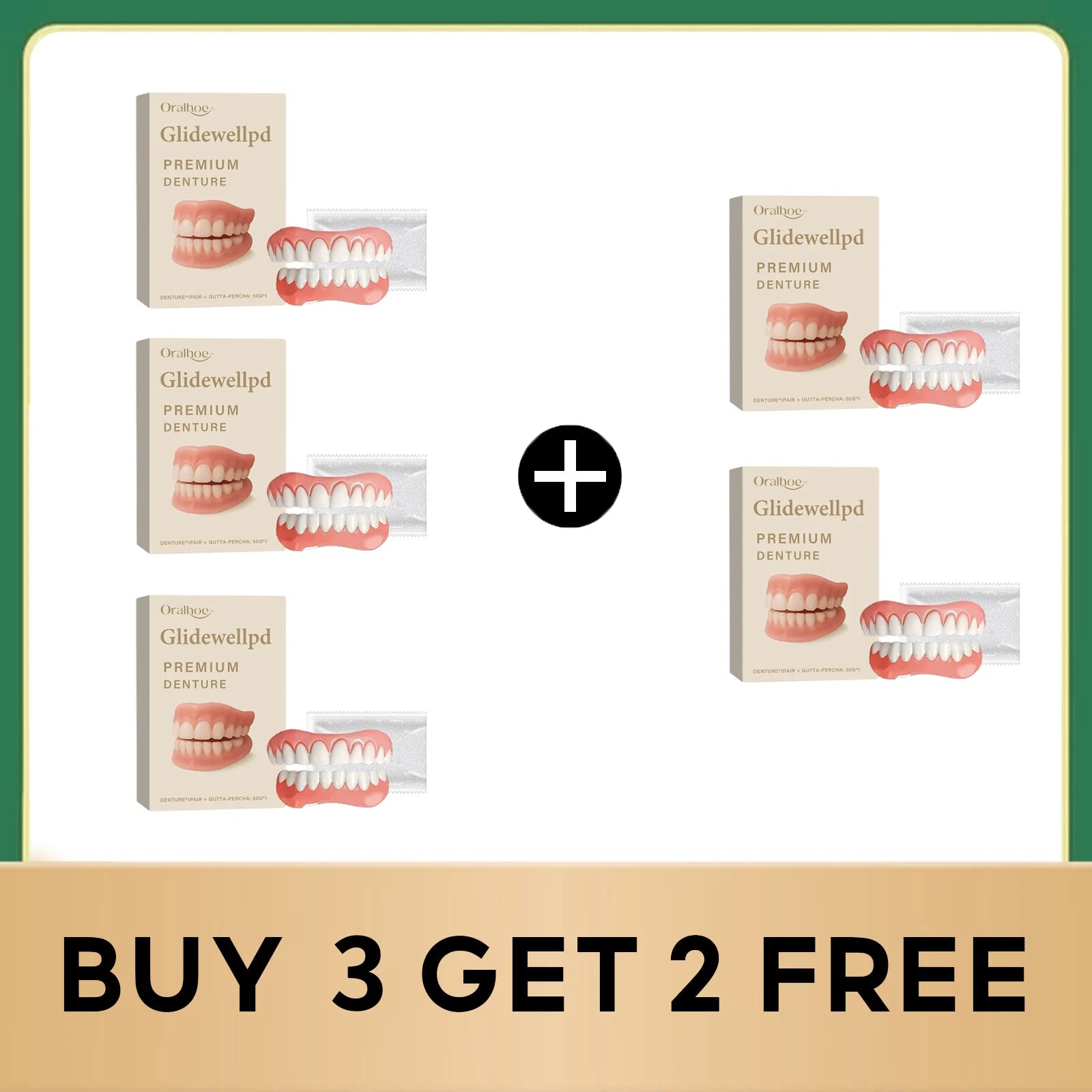 Temporary Silicone Denture Set for Smile Restoration - 16