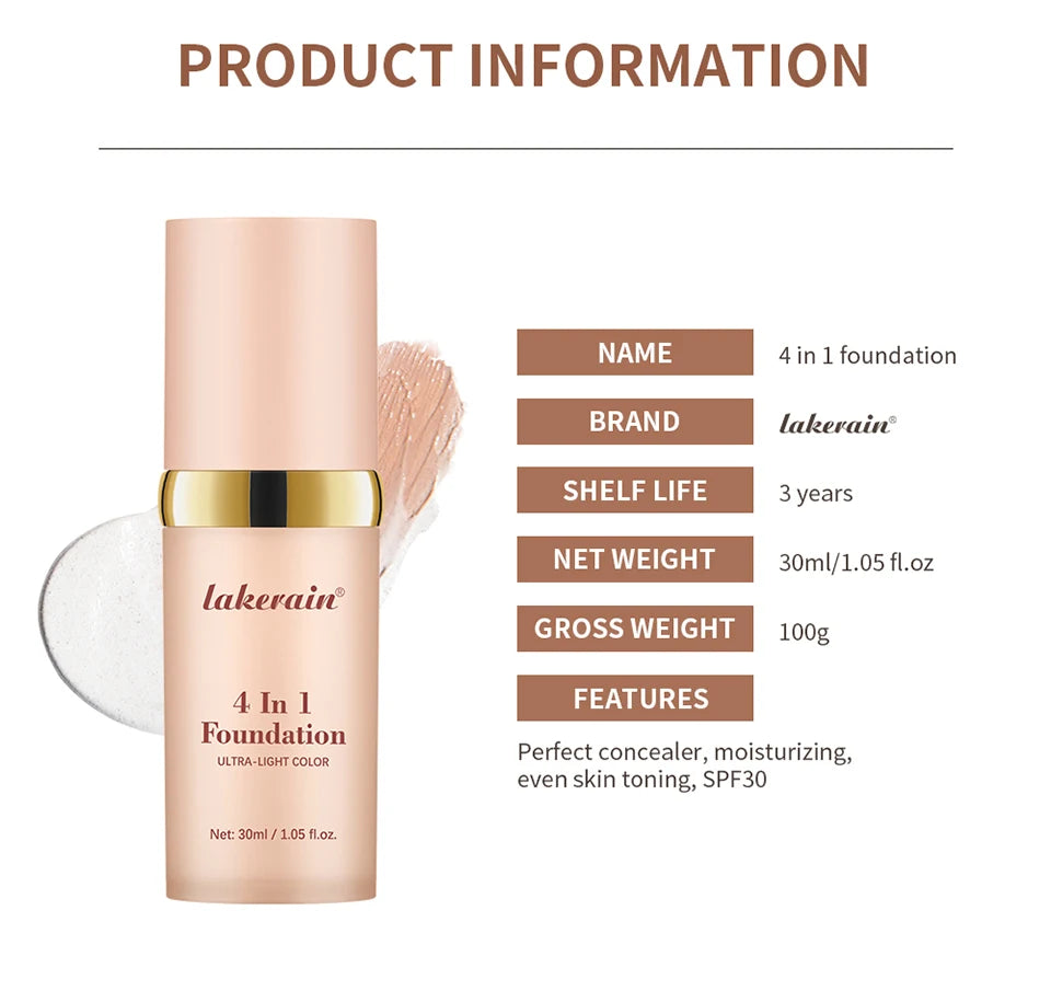 Color-Changing Foundation with SPF 30 Moisturizer