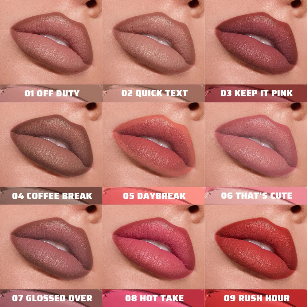 2-in-1 Lip Liner and Matte Lipstick for Long-Lasting Wear