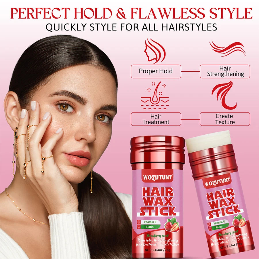 Hair Wax Stick for Frizz Control Smoothing Finishing Cream 75g
