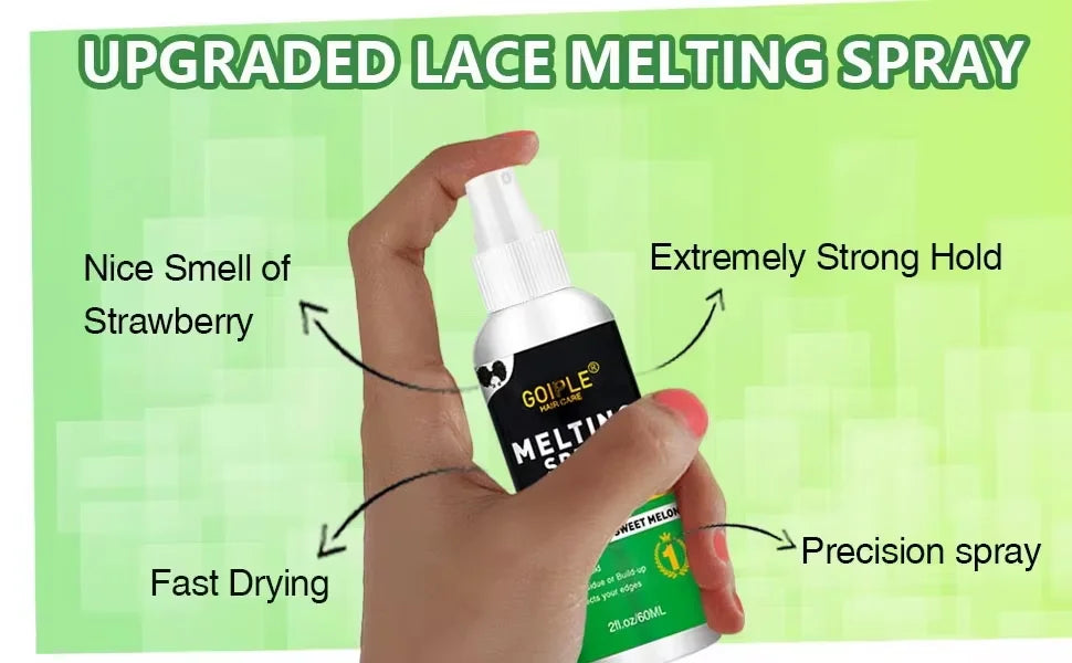 Lace Wig Melting Spray Extra Hold Adhesive for Frontal and Toupee 60ml - 8