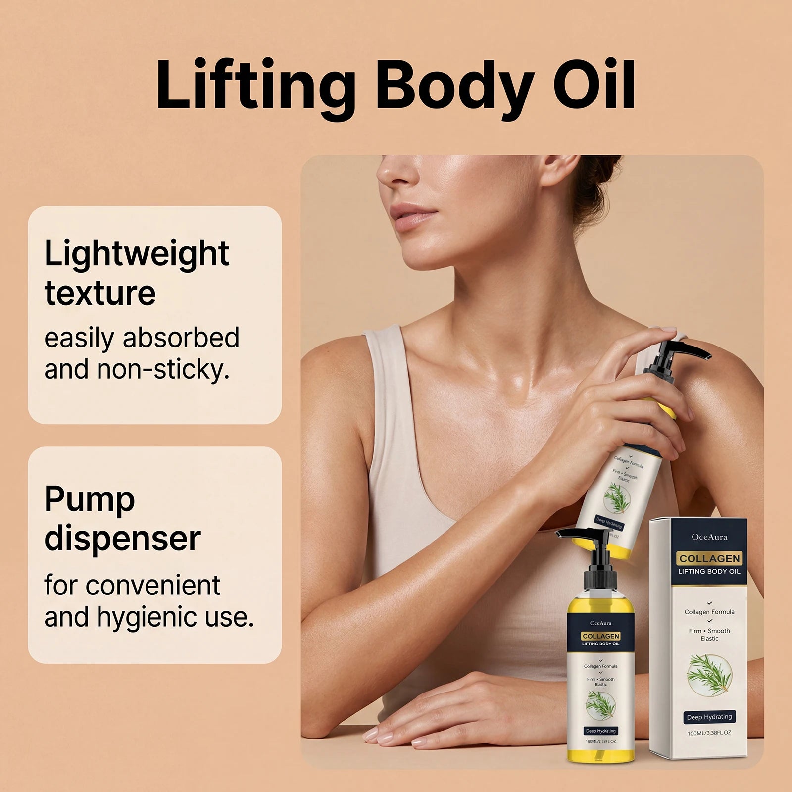 Collagen Firming Body Oil for Skin Elasticity and Moisturizing - 12