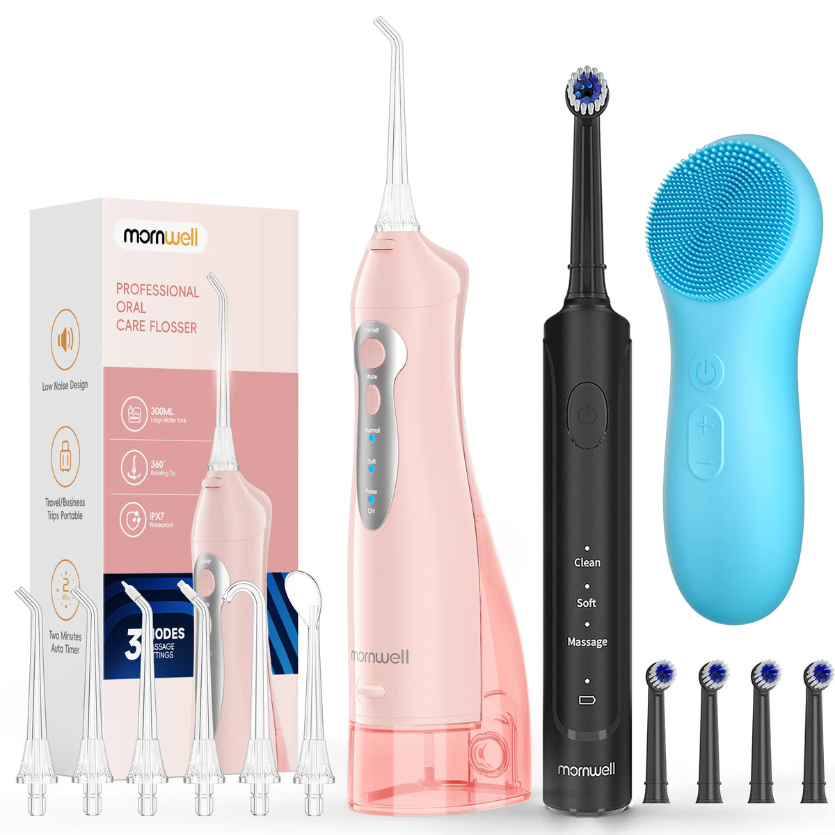 3-in-1 Professional Oral Care & Facial Cleansing Kit