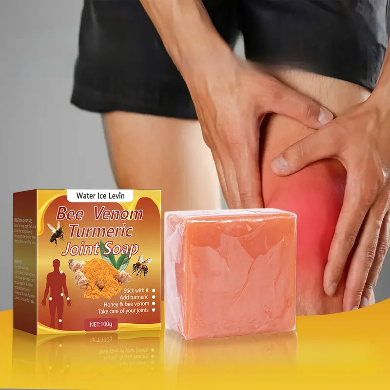 Bee Venom Turmeric Joint Soap Moisturizing Cleansing Bar 100g