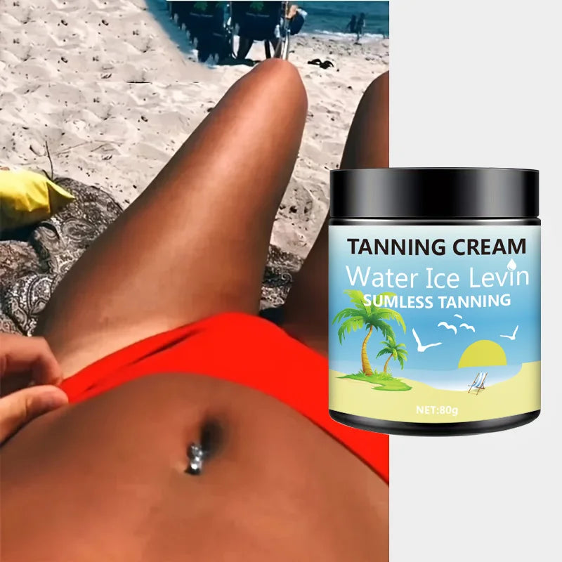 Water Ice Levin Body Tanning Lotion Sunless Bronzer Moisturizer