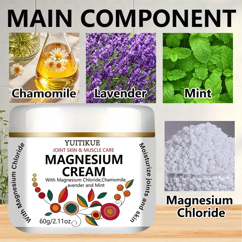 Yuitikue Magnesium Cream Joint and Muscle Recovery Moisturizer 60g