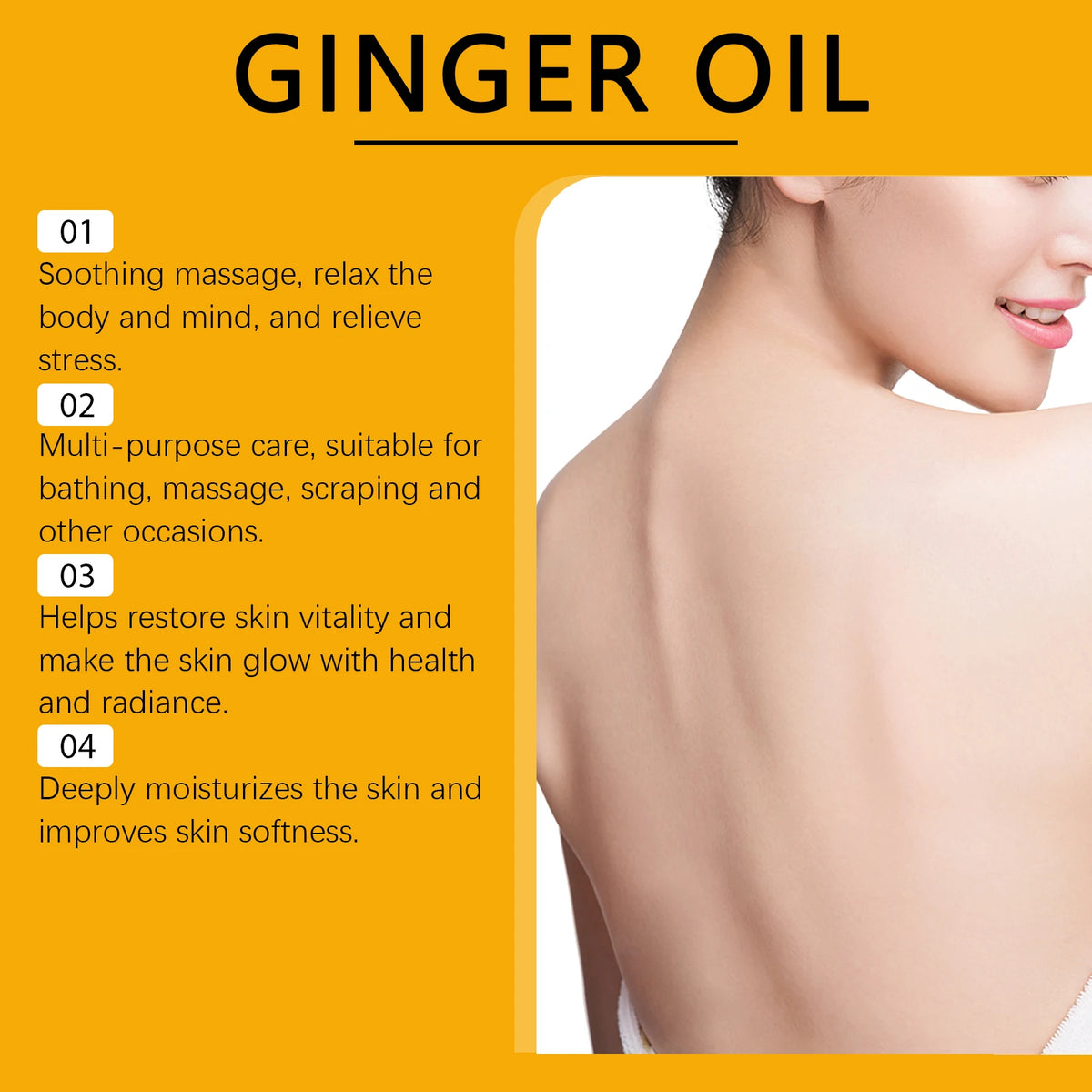 Ginger Massage Oil for Muscle Relief and Skin Nourishment