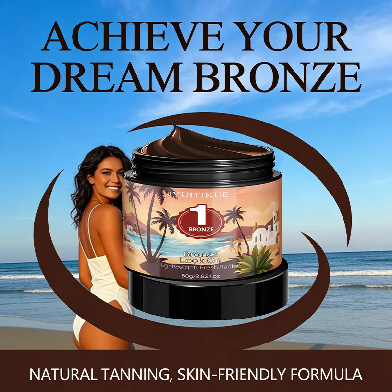 YUITIKUE Self Tanning Cream Natural Bronze Glow Bronzer 80g