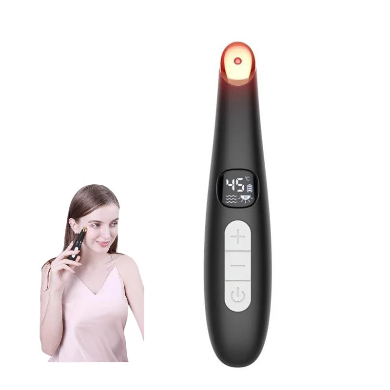 3-in-1 Heated Eye and Face Rejuvenation Massaging Wand - 1
