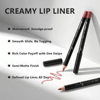 Professional 12-Piece Waterproof Lip Liner Pencil Set