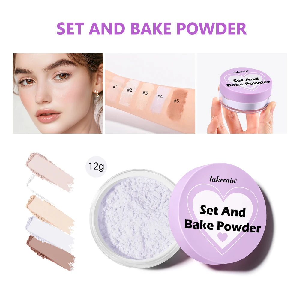 Oil-Absorbing Matte Setting Powder for Long-Lasting Makeup