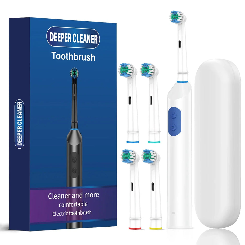 Rechargeable Electric Toothbrush with 5 Cleaning Modes