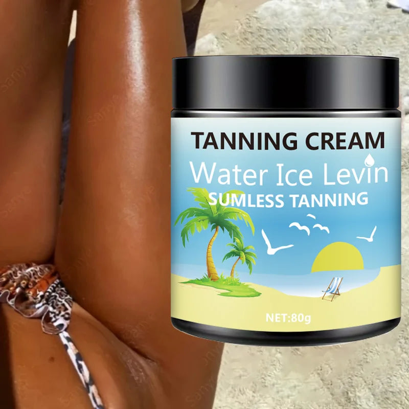 Water Ice Levin Body Tanning Lotion Sunless Bronzer Moisturizer - 9