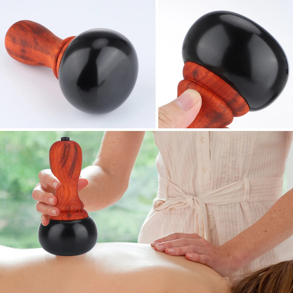 Electric Heated Bian Stone Massage Ball for Body Relief - 5