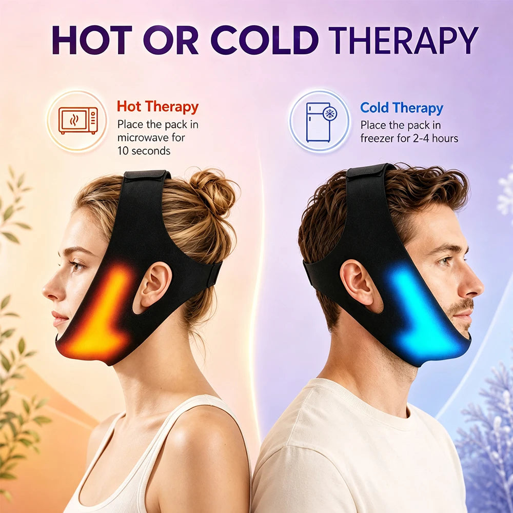 Hot and Cold Gel V-Line Facial Lifting and Slimming Bandage