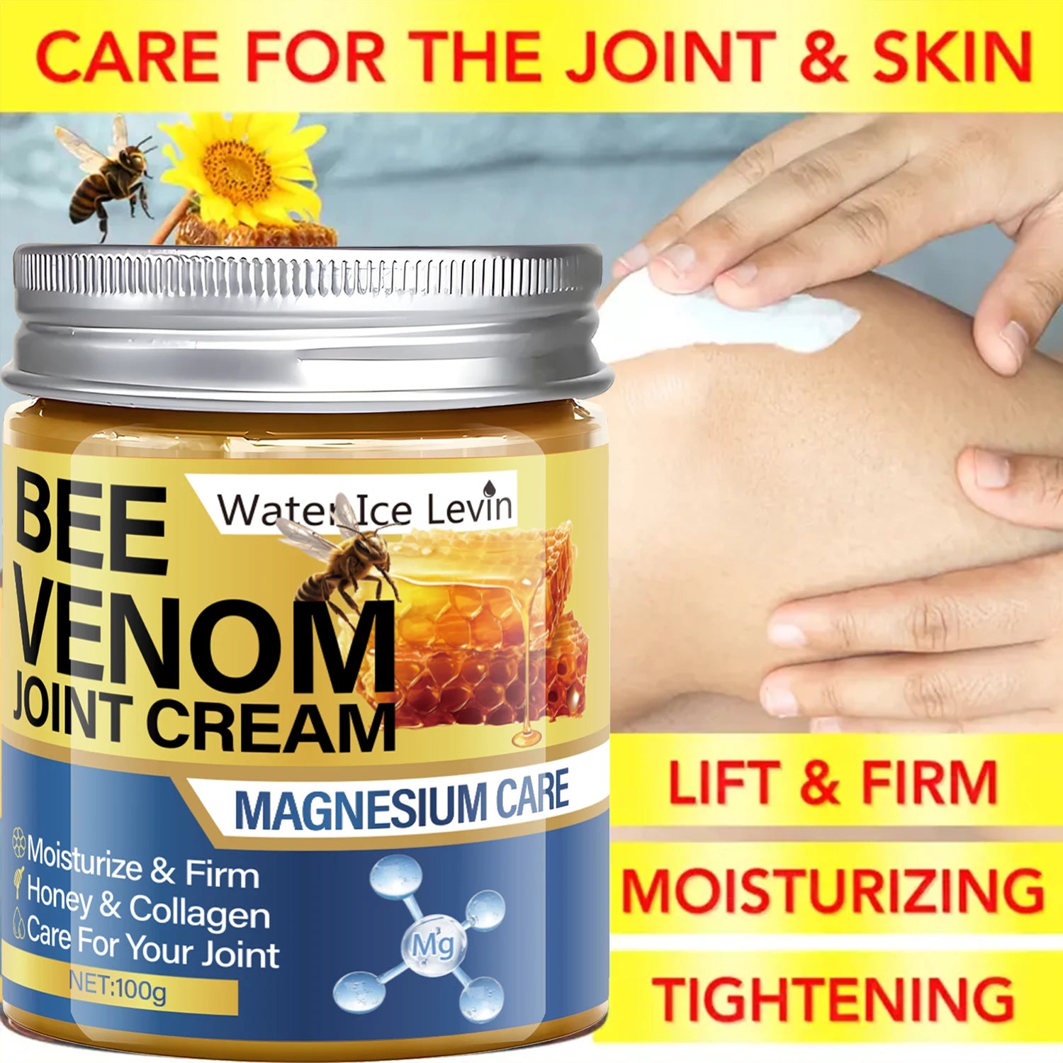 Bee Venom Joint Cream with Magnesium Honey Moisturizing Body Care - 4
