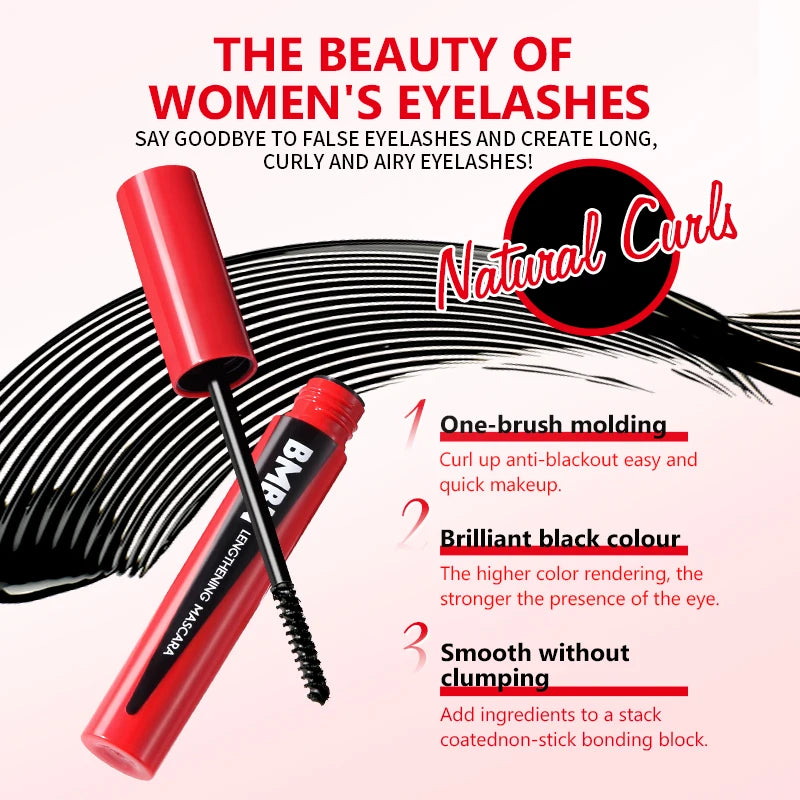 BMBN Lengthening Mascara Waterproof Long Lasting Natural Eye Makeup - 10
