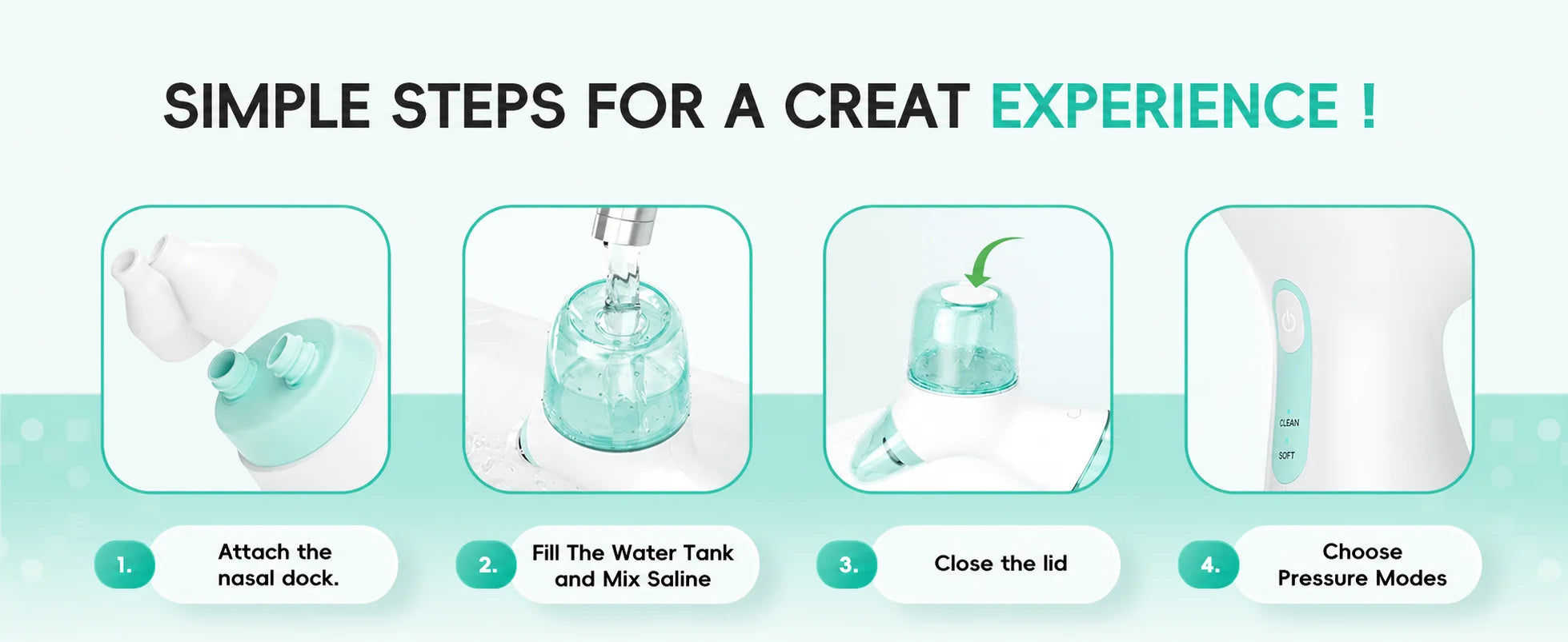 Electric Nasal Irrigator for Sinus Relief and Congestion - 14