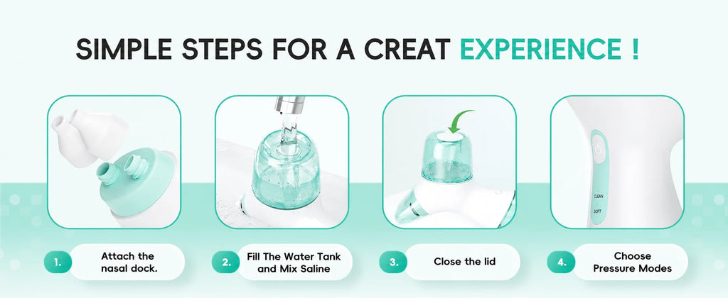 Electric Nasal Irrigator for Sinus Relief and Congestion