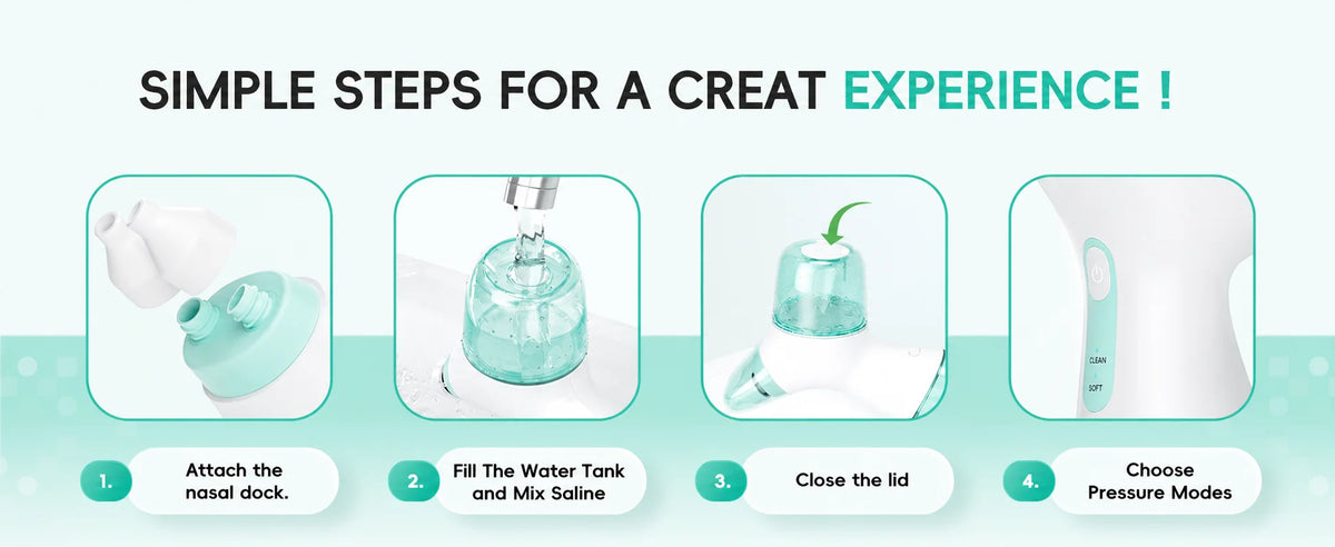Electric Nasal Irrigator for Sinus Relief and Congestion