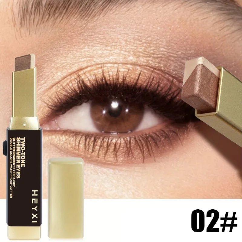 Dual Tone Eyeshadow Stick Gradient Shimmer Makeup Pen