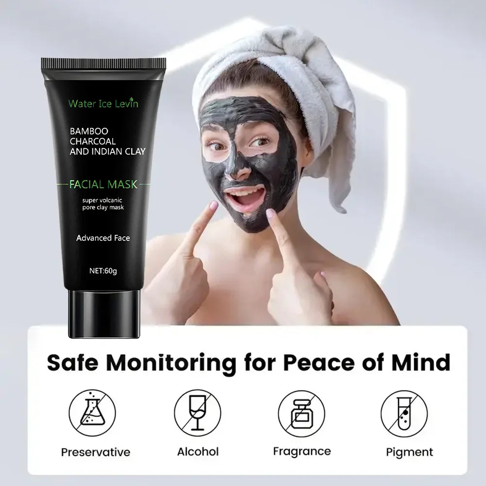 Bamboo Charcoal Black Peel Off Mask Pore Cleansing Face Treatment