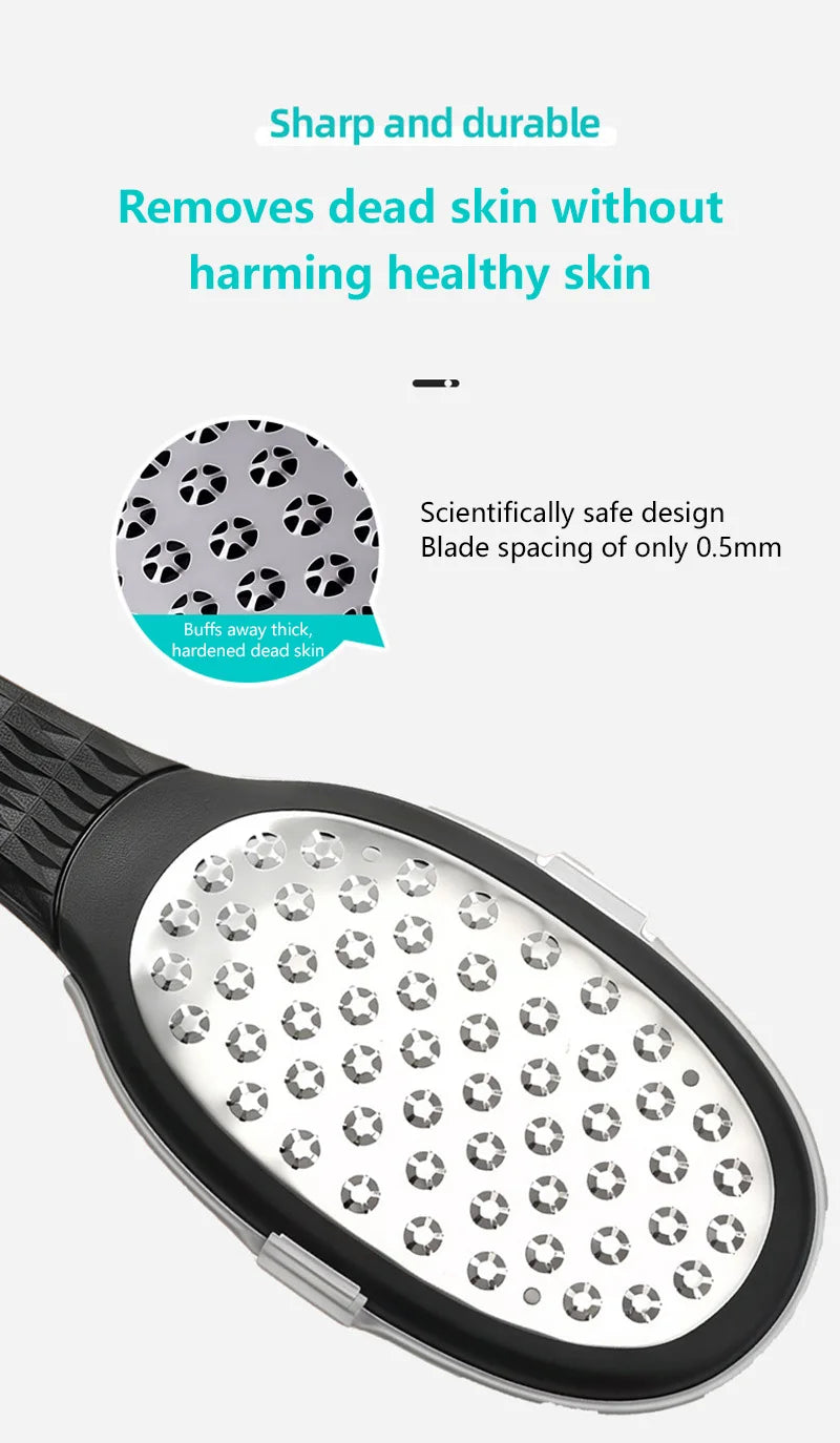 Professional Stainless Steel Foot File for Callus and Dead Skin Removal