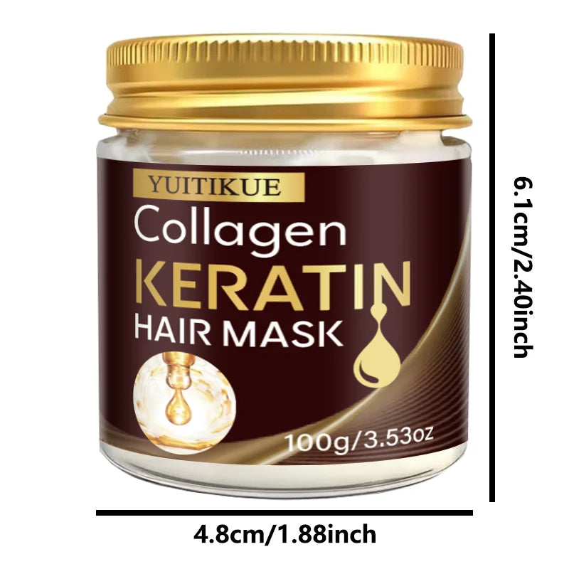 Collagen Keratin Hair Mask 100g Deep Repair Treatment - 16