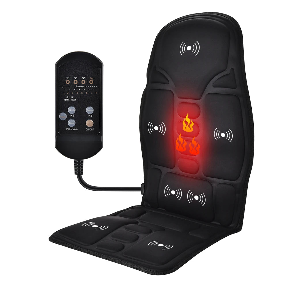 Full Body Vibrating Massage Chair Cushion with Heat - 24