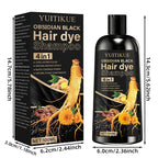 4-in-1 Obsidian Black Hair Dye Shampoo 100ml