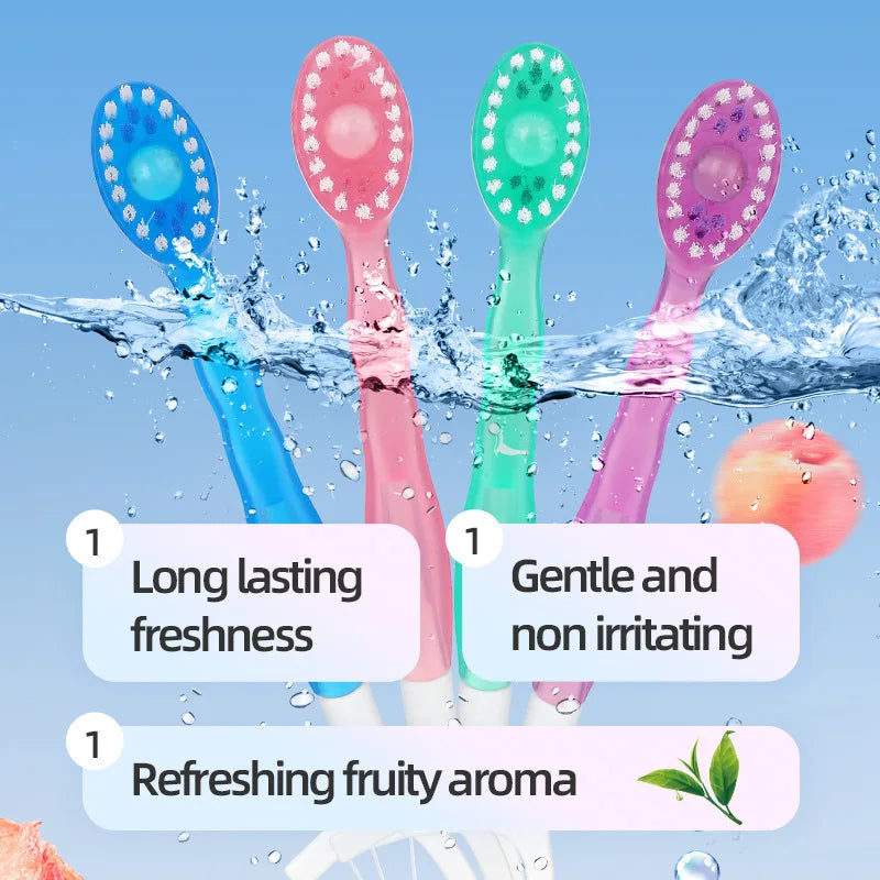 Portable Disposable Toothbrush with Toothpaste Beads Travel Dental Set - 6