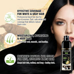 3 in 1 Black Hair Dye Shampoo and Soap for Gray Hair Coverage
