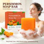 Persimmon Exfoliating Soap Bar for Odor Control and Body Cleansing