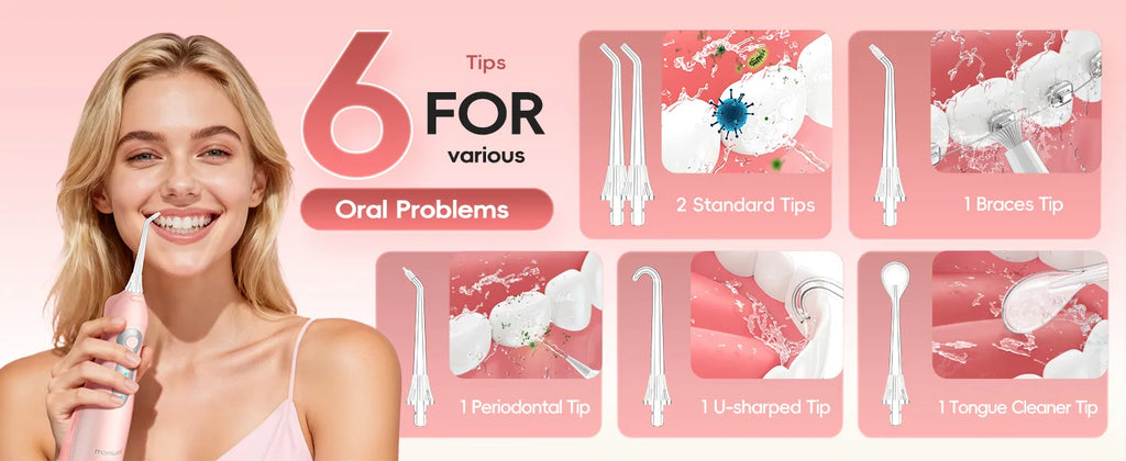Portable Rechargeable Oral Irrigator Water Flosser for Teeth