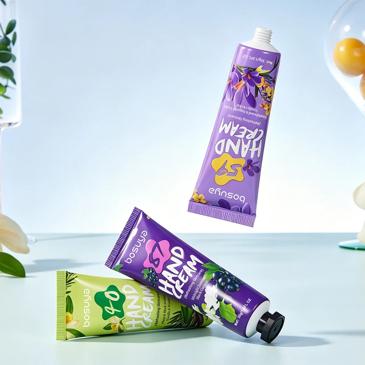 Bosuya Moisturizing Hand Cream Set Hydrating Lotion for Dry Skin