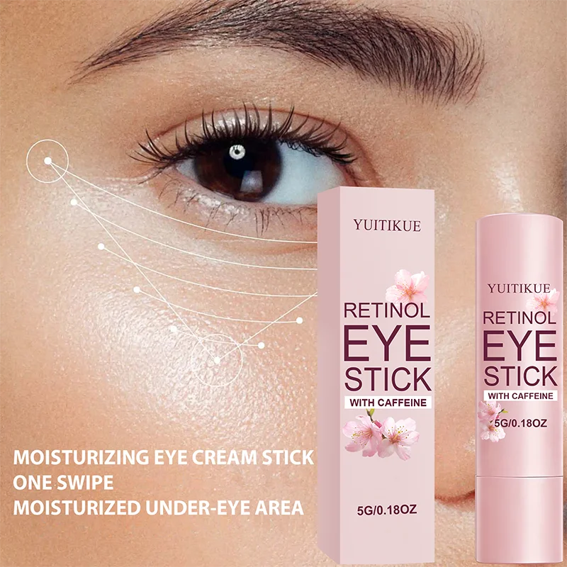 Retinol Eye Stick Caffeine Anti Aging Serum for Dark Circles and Puffiness
