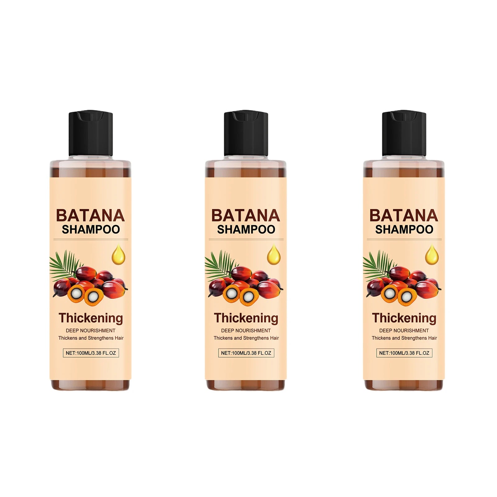 Batana Oil Hair Shampoo 100ml for Thickening and Strengthening Hair - 17