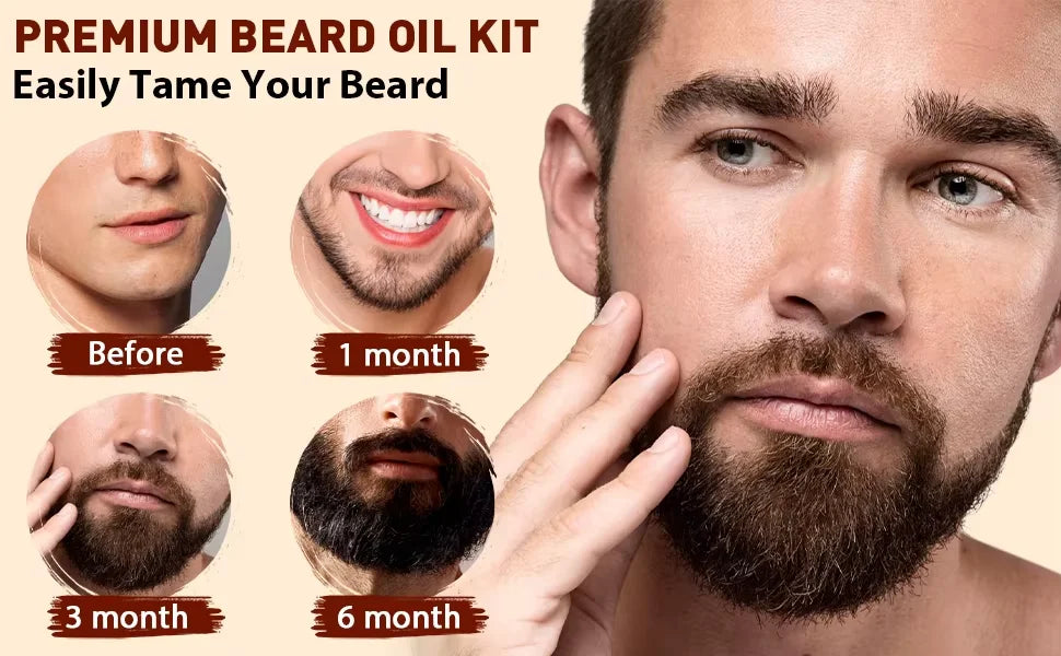 Goiple Beard Growth Oil and Balm Grooming Kit for Men - 11