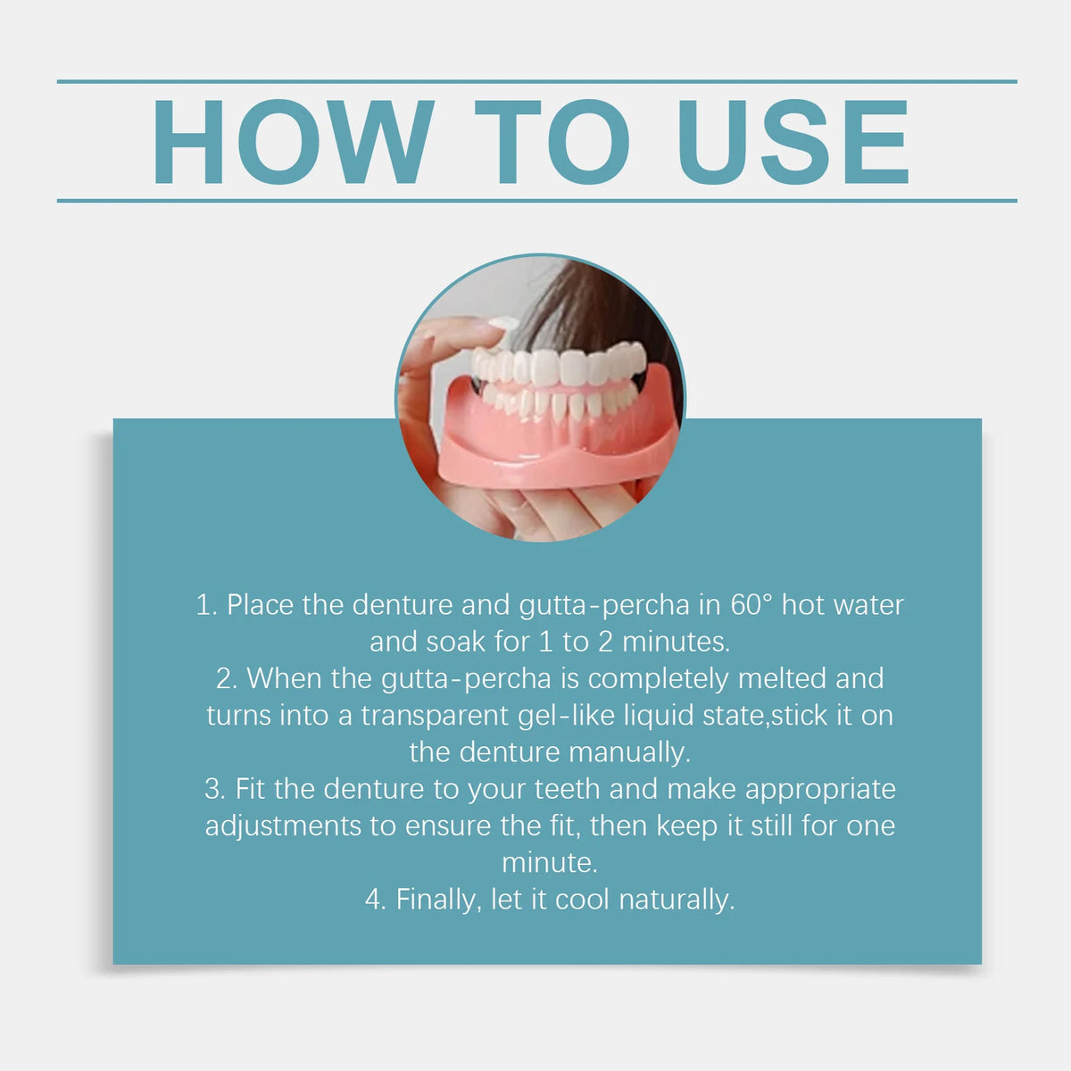 Temporary Silicone Denture Kit for Smile Restoration
