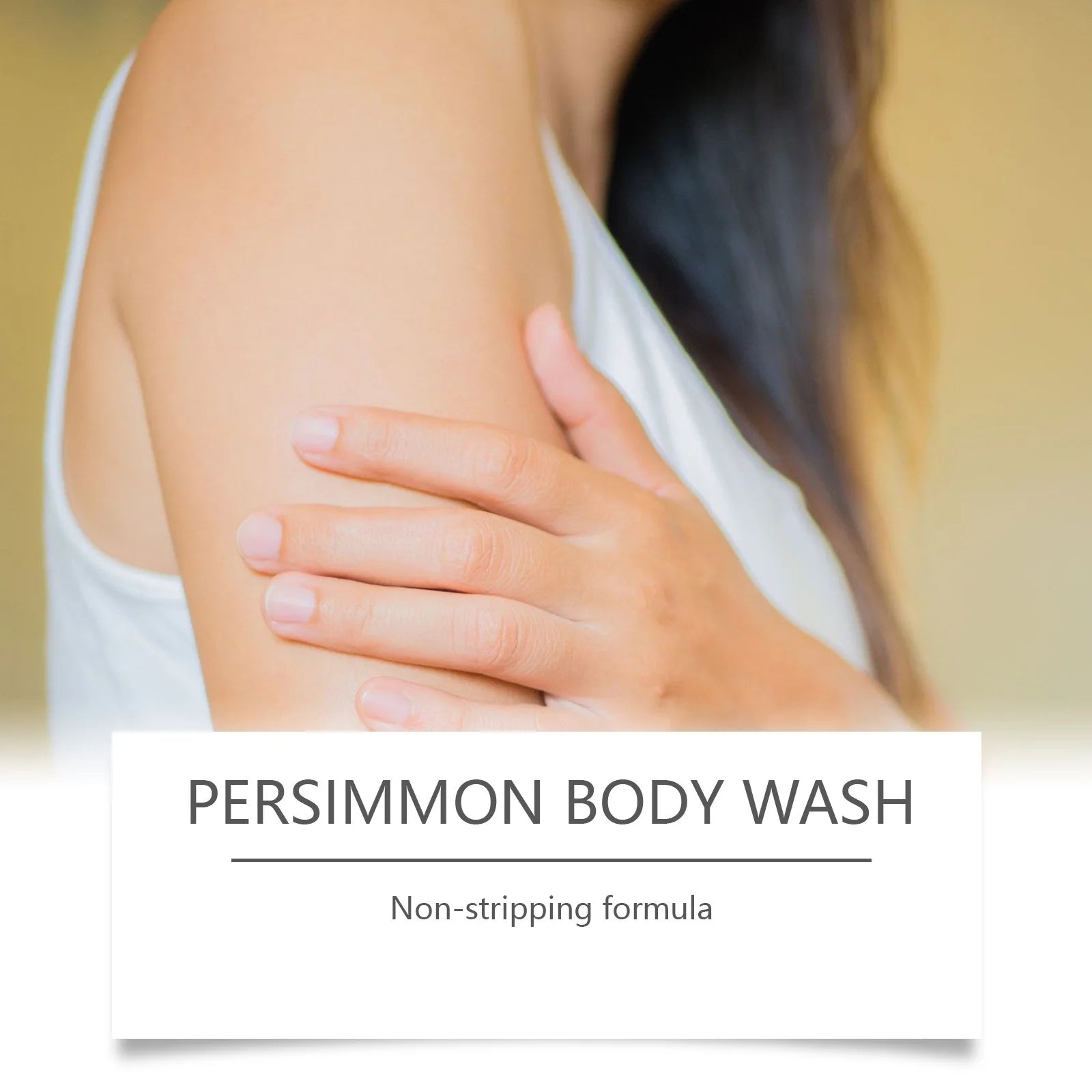 Persimmon Extract Body Wash Odor Control and Skin Brightening Shower Gel - 3