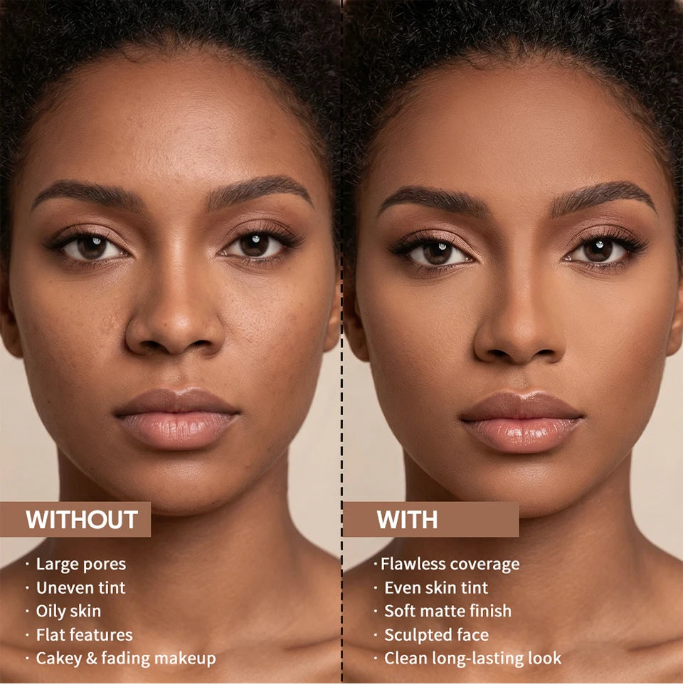 Matte Bronze Pressed Powder for Natural Sun-Kissed Look - 13