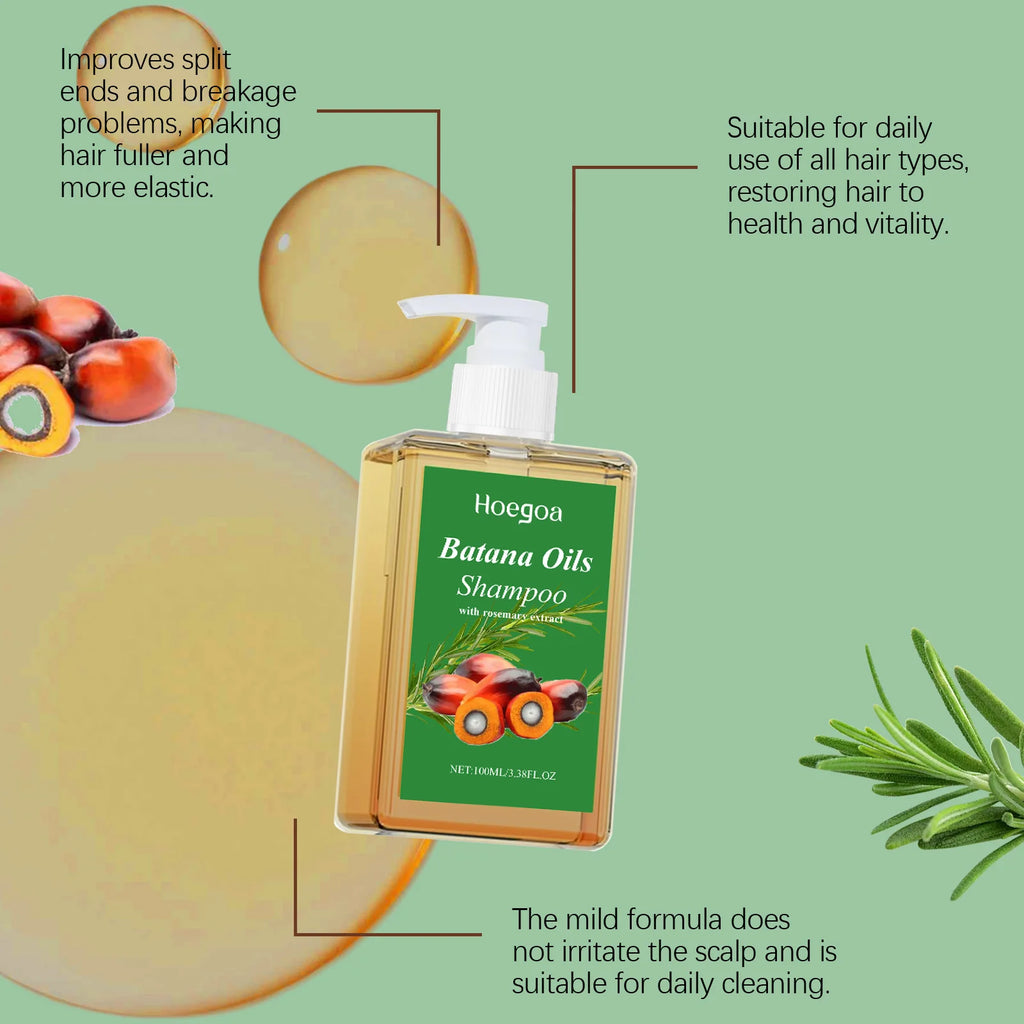 Batana Oil Hair Growth Shampoo for Damaged Hair Repair