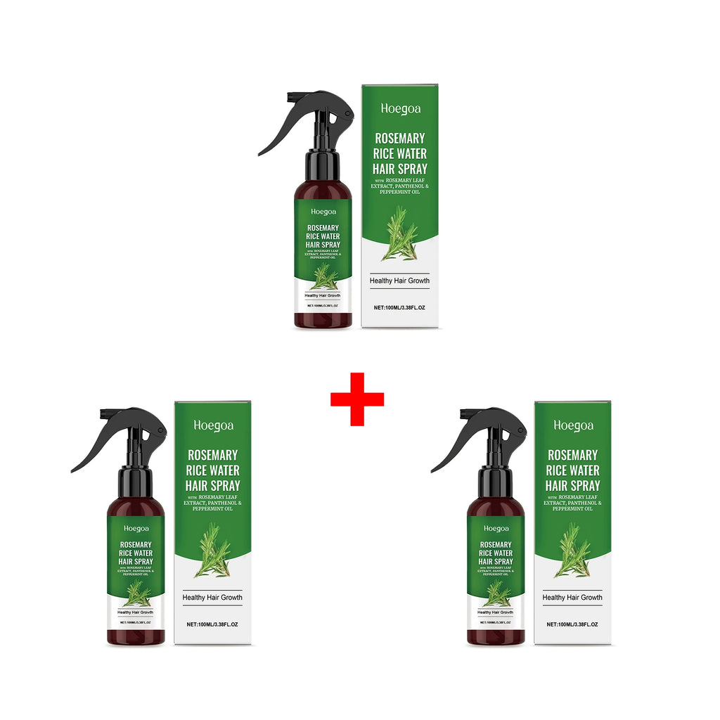 Rosemary Rice Water Hair Growth Spray for Damaged Hair