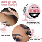 Lockmio Edge Control Wax Hair Styling Gel and Finishing Pomade Kit