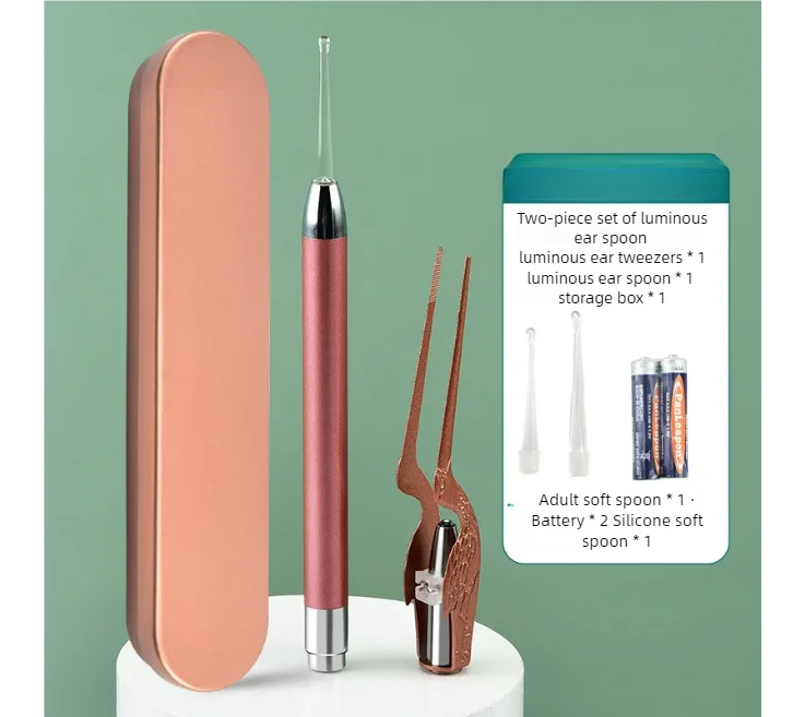 LED Light Ear Wax Removal Tool Kit for Adults and Children