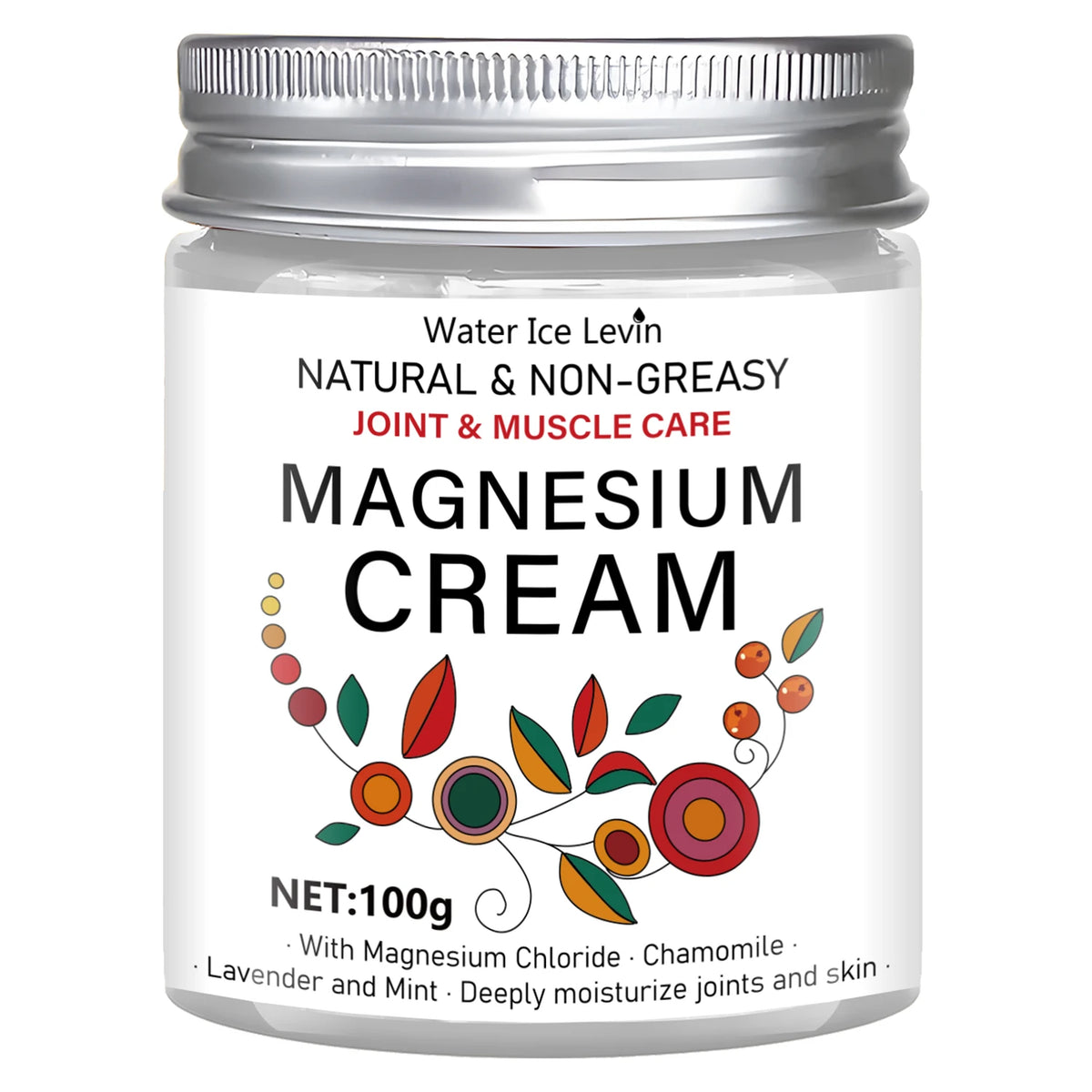 Magnesium Cream for Joint and Muscle Relief with Lavender and Chamomile