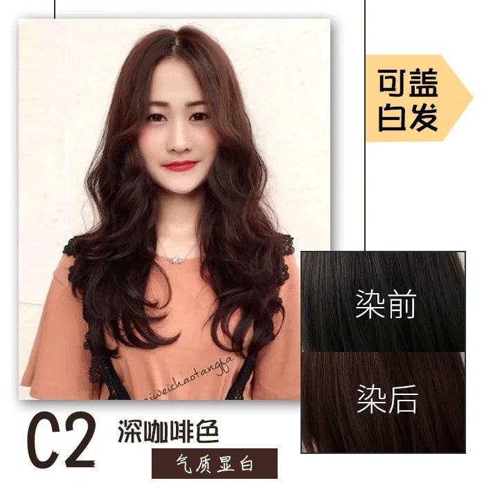 500ml Silver Hair Dye Shampoo Plant Extract Color Treatment