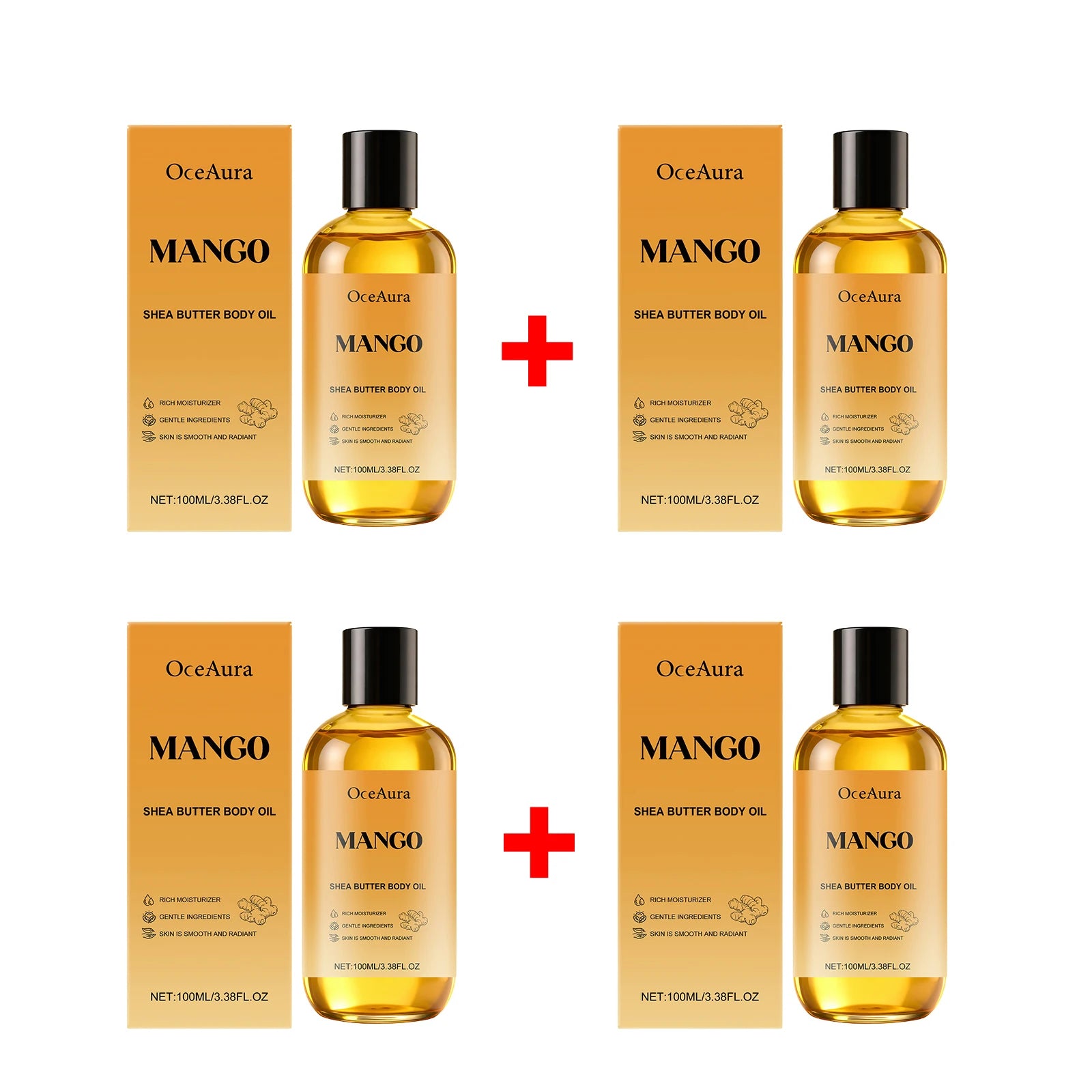 Mango Shea Butter Moisturizing Body Oil for Dry Skin - 13