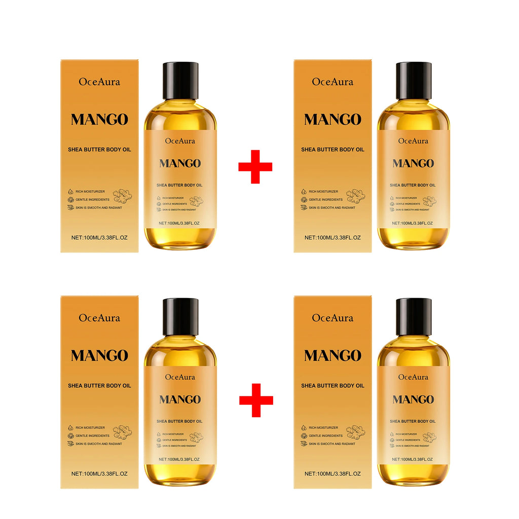Mango Shea Butter Moisturizing Body Oil for Dry Skin